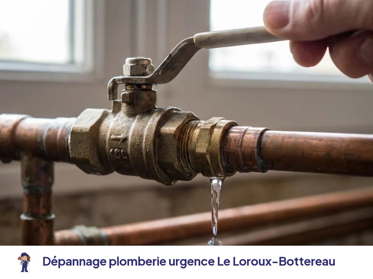 Dépannage plomberie urgence à Le Loroux-Bottereau