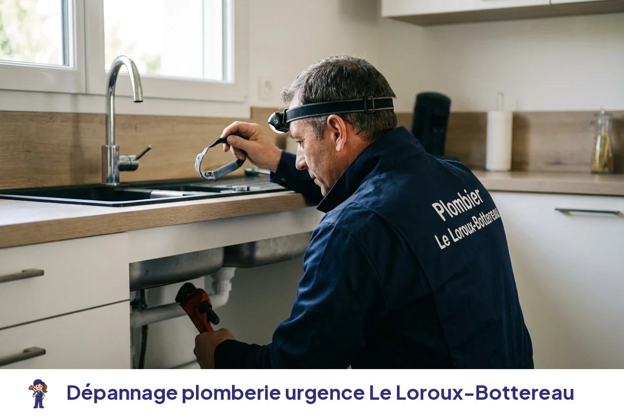 Dépannage plomberie urgence à Le Loroux-Bottereau