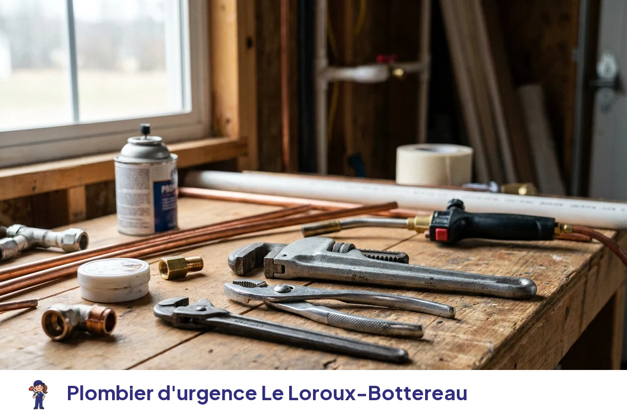 Plombier d'urgence à Le Loroux-Bottereau