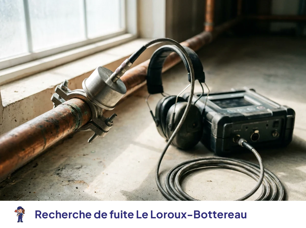 Recherche de fuite à Le Loroux-Bottereau