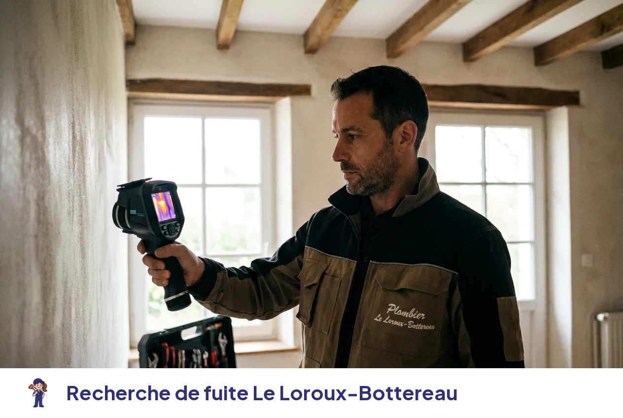 Recherche de fuite à Le Loroux-Bottereau