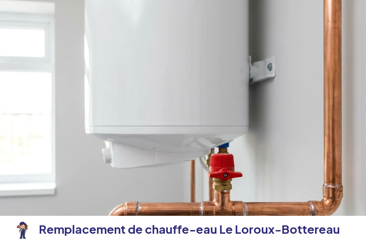 Remplacement de chauffe-eau à Le Loroux-Bottereau