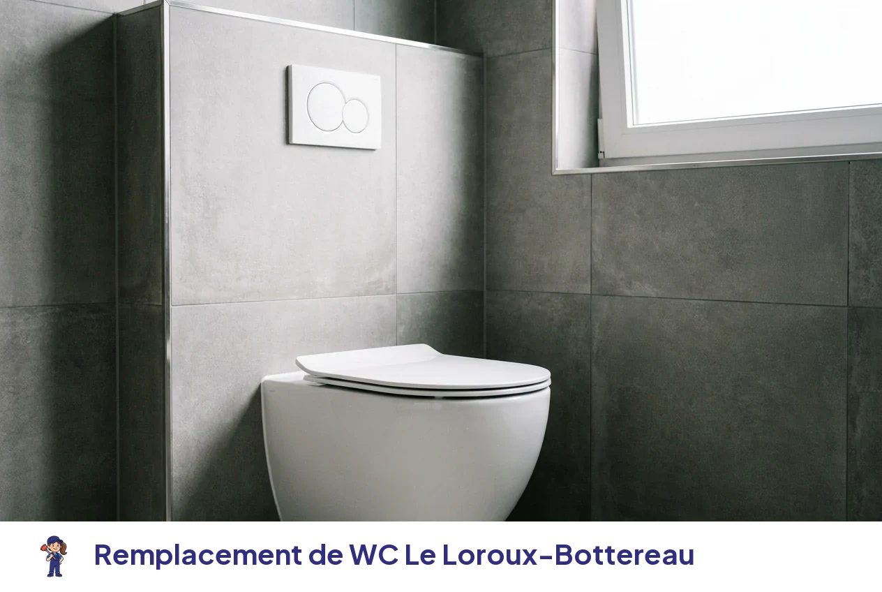Remplacement de WC à Le Loroux-Bottereau