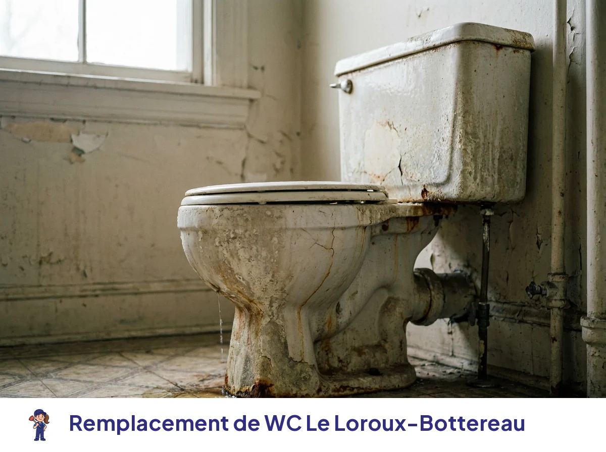 Remplacement de WC à Le Loroux-Bottereau