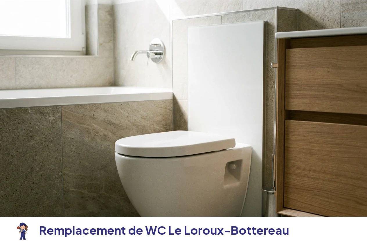 Remplacement de WC à Le Loroux-Bottereau