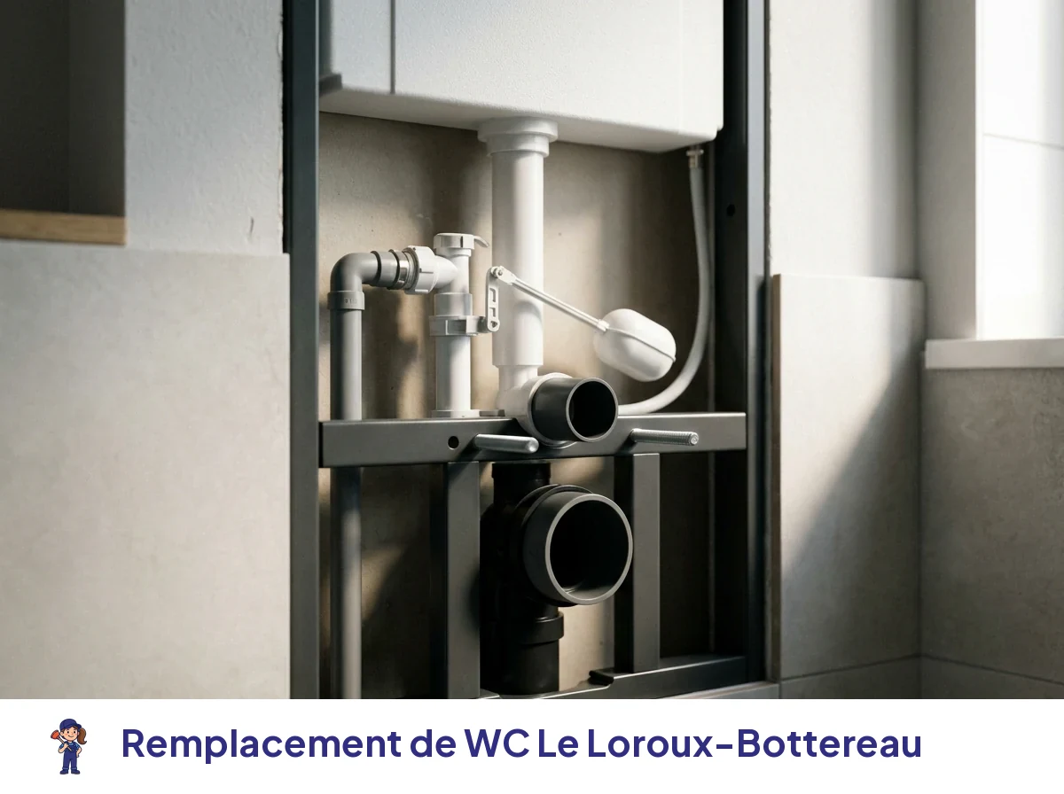 Remplacement de WC à Le Loroux-Bottereau