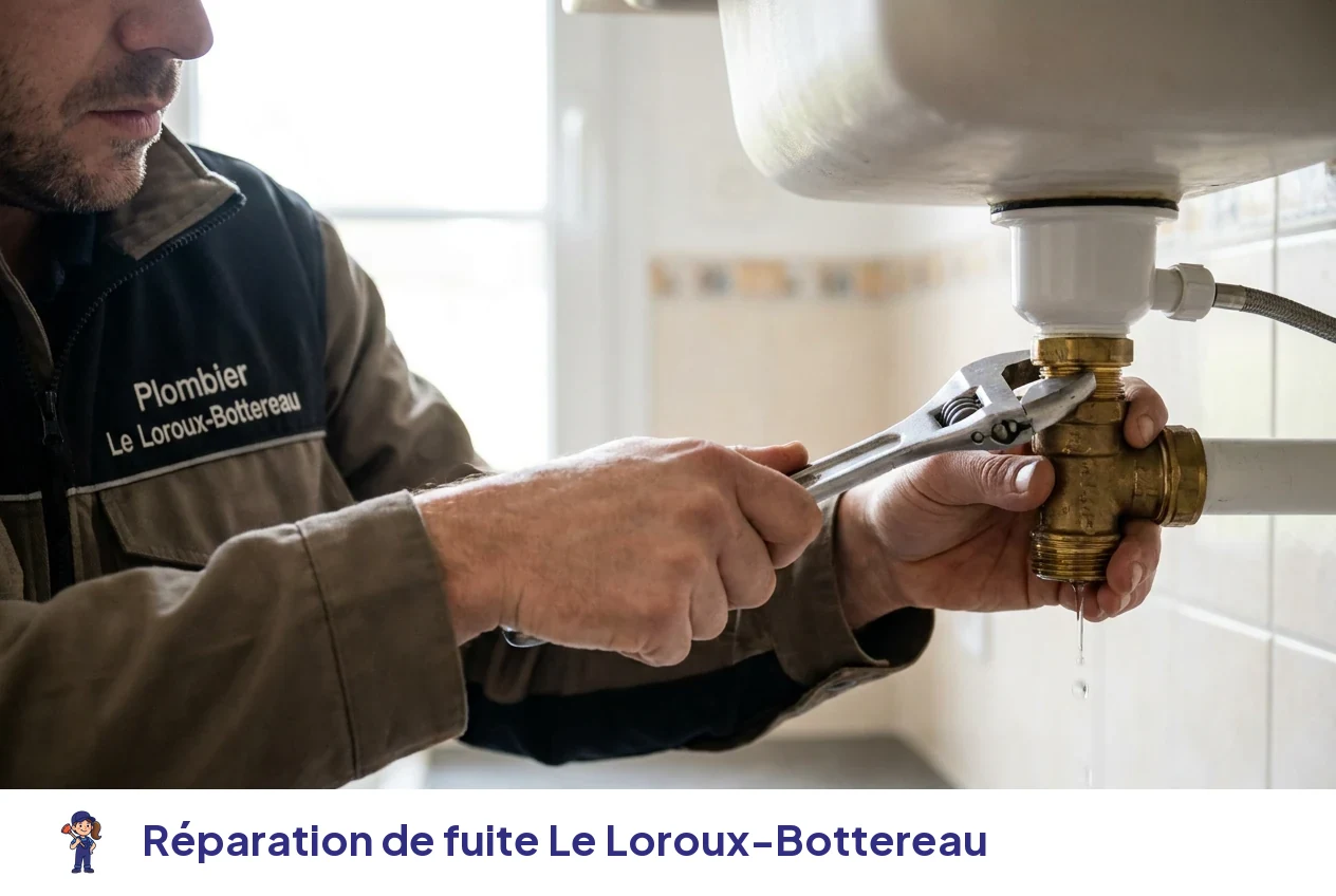 Réparation de fuite à Le Loroux-Bottereau